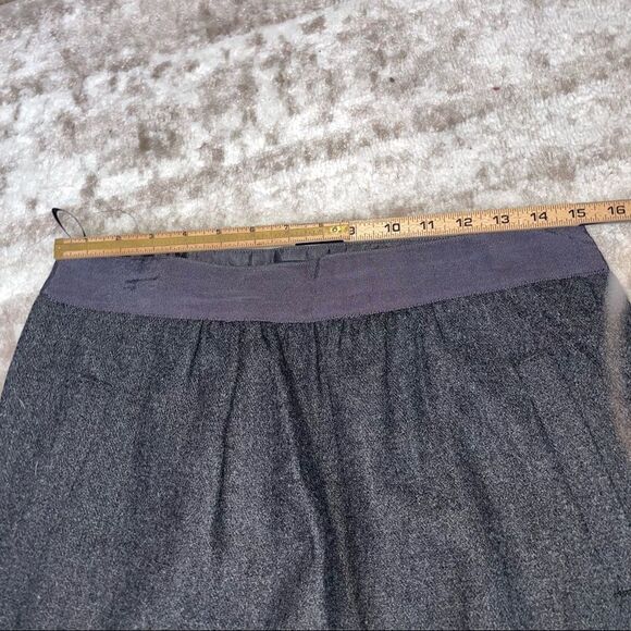 J. CREW Gray Skirt w/ Pockets Lightweight Lined wool blend SZ 6 gray/black mini - Picture 8 of 9